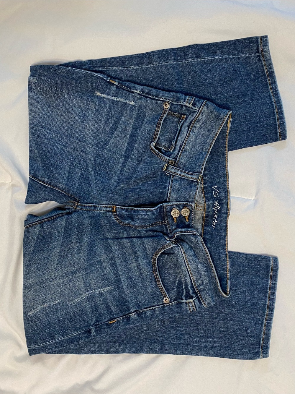 Victoria’s Secret Hipster Women’s Dark Blue Cropped Jeans